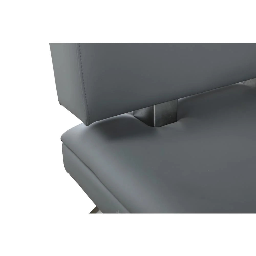 Gray Tufted Reversible Nook R990459