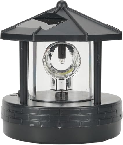 Solar LED Rotating Lighthouse Lamp 15 * 15 * 17cm L7580