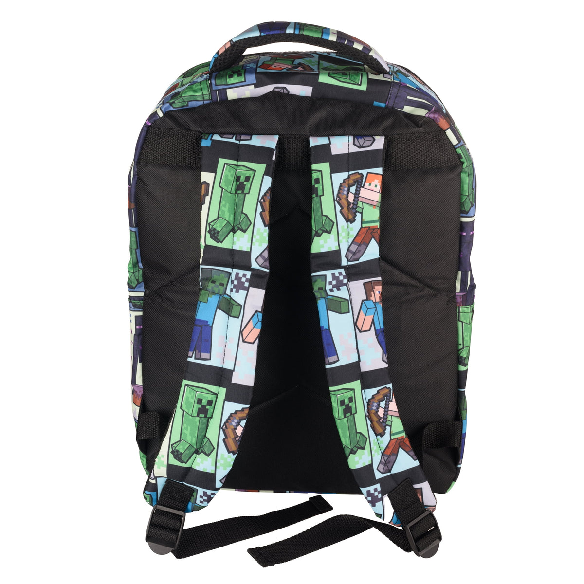 Minecraft Backpack with Front Zip Pocket, Adjustable Padded Mesh Straps, 16 Inches A1866