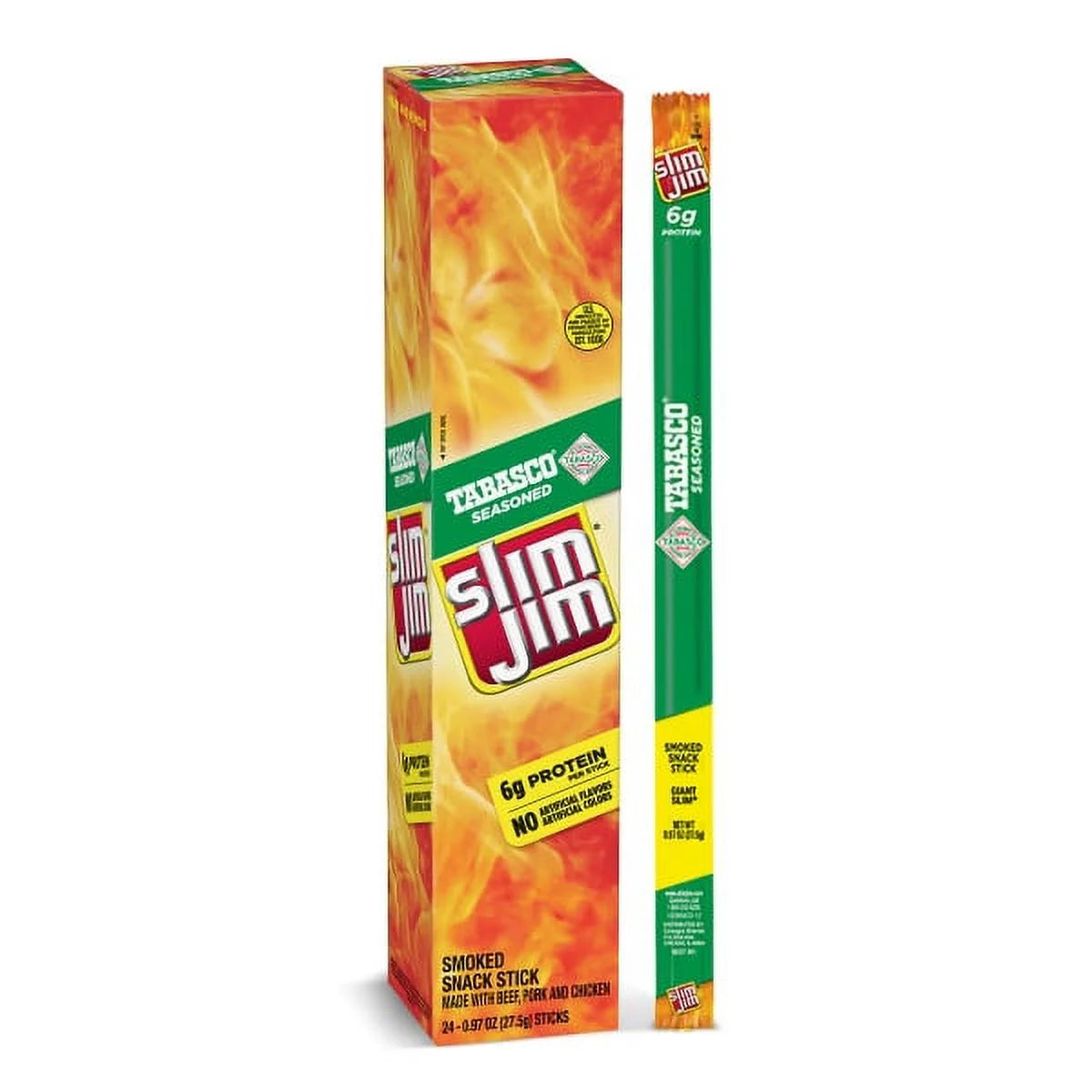 Smoked Meat Sticks Tabasco Flavor 24-Count H58499