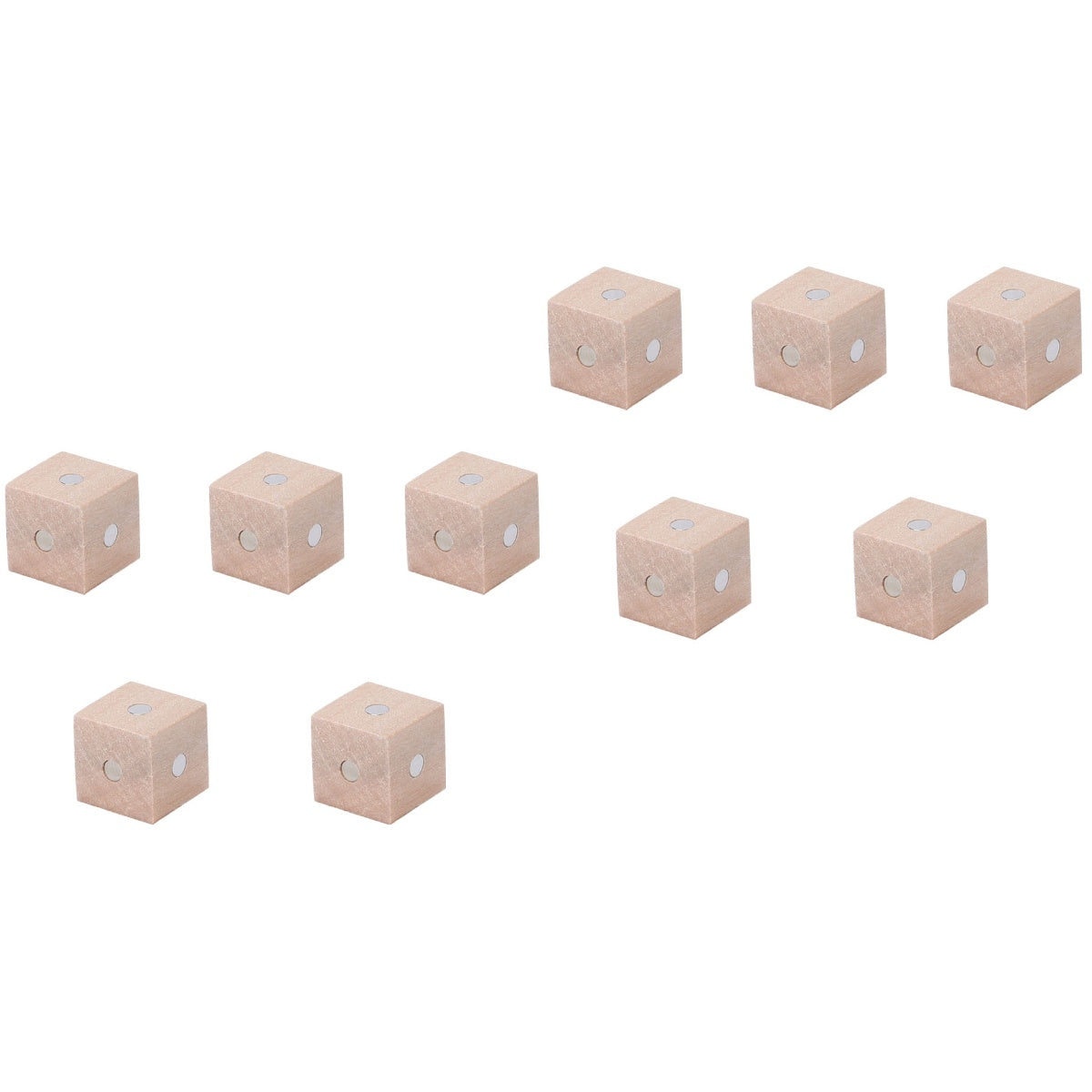10 pcs Magnetic Wooden Building Blocks Cube Toys D66146