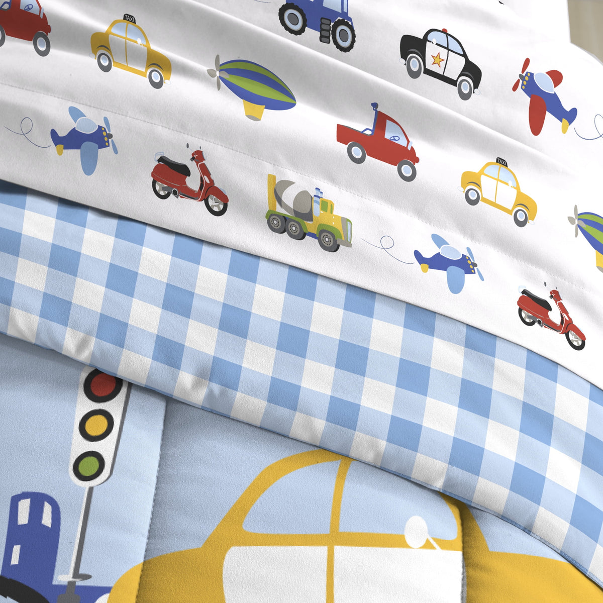 Twin 5 Piece Cotton Polyester Bed-in-a-Bag V921