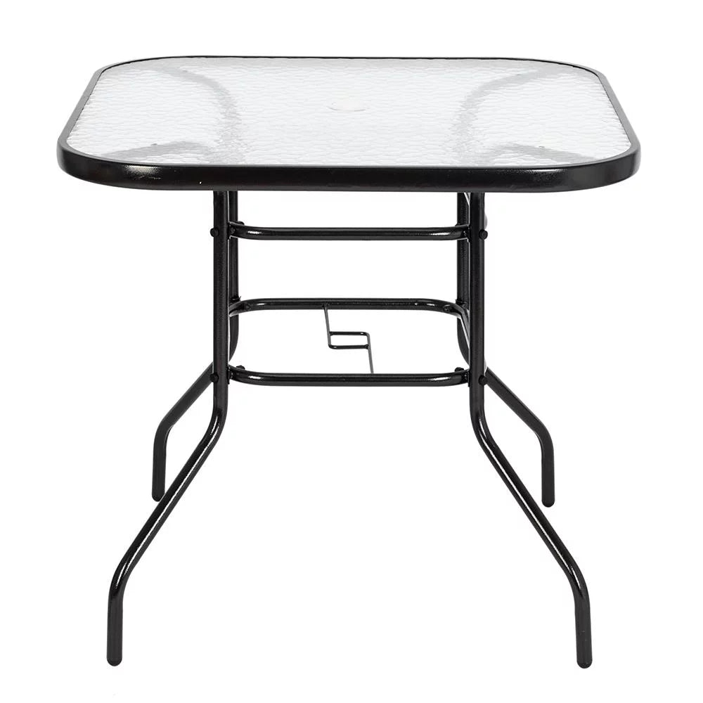 Round Glass Outdoor Dining Table P51199