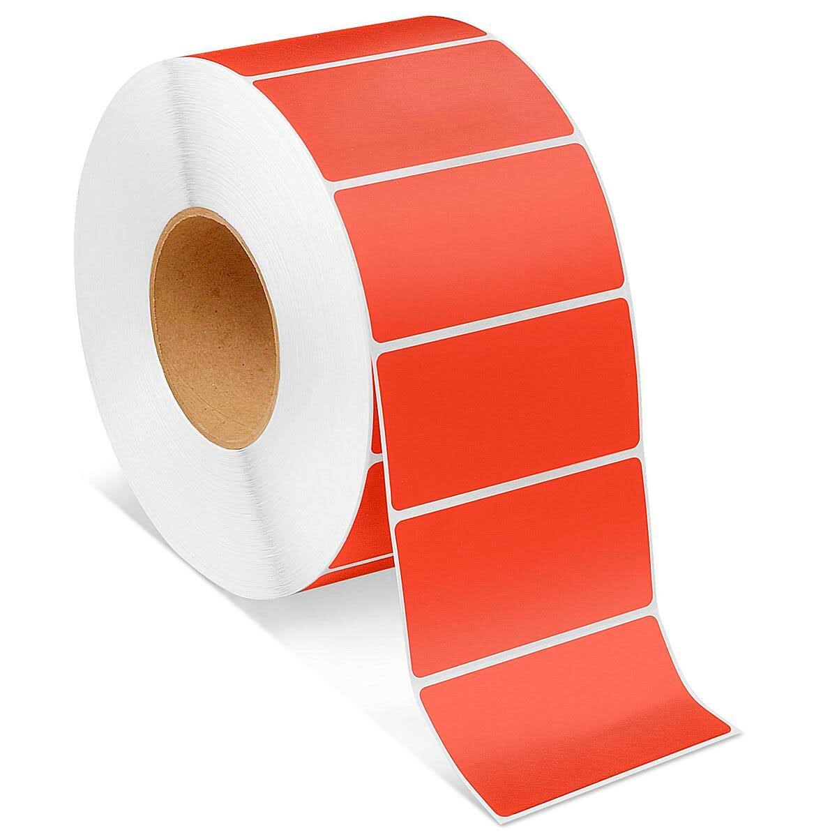 Red Industrial Thermal Transfer Labels, 4 x 2 L204874