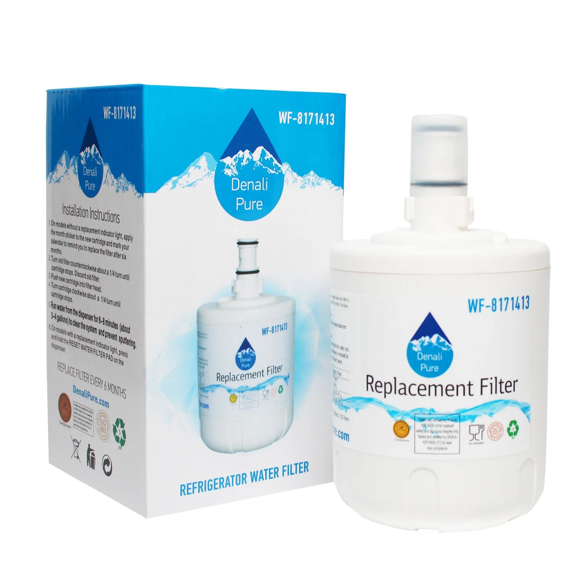 2-Pack Replacement Refrigerator Water Filter Cartridge D4860