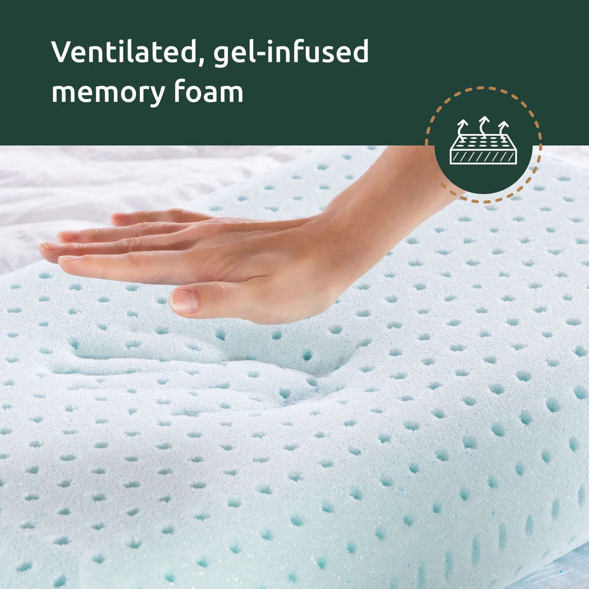 Gel Memory Foam Bed Pillow Y6483