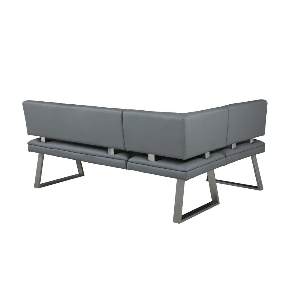 Gray Tufted Reversible Nook R990459
