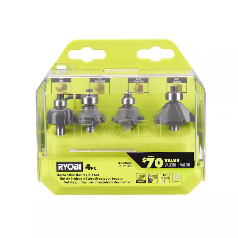 Router Bit Set 4-Piece P429