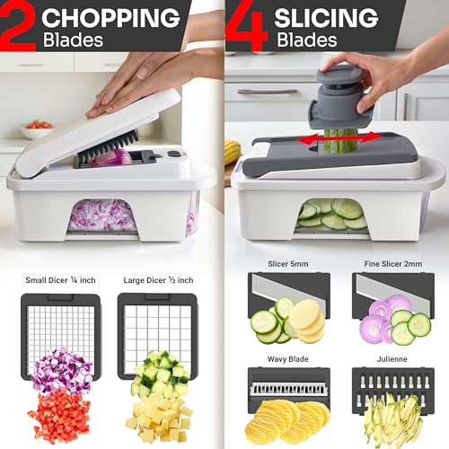 8 Blade Vegetable Chopper with Container Y964869