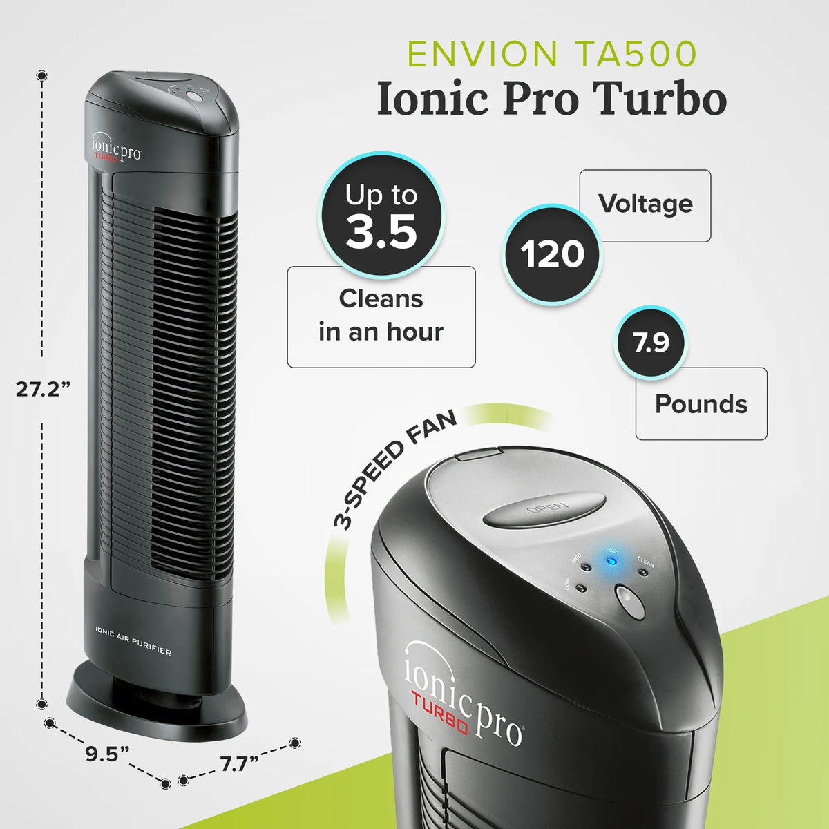 Ionic Pro Turbo Air Purifier Tower G400367